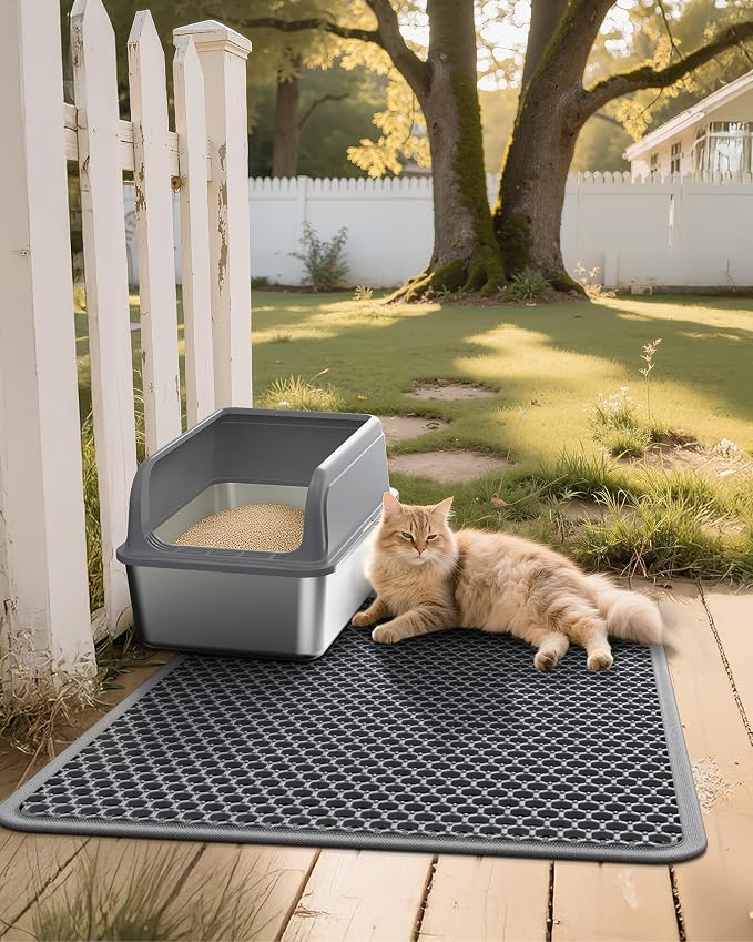 Cat Litter Mat - 23.2'' x 29.1'' Large Litter Trapping Mat, Waterproof - Image 7