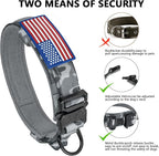 DAGANXI Tactical Dog Collar, Adjustable Military Training Nylon Dog Collar - Image 4