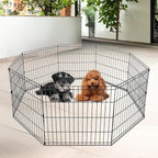 FDW 24 Inch Dog Pen 8 Panel Dog Playpen Indoor Outdoor Metal Puppy Pet Fence - Image 6