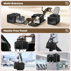 Top and 2 Sides Expandable Pet Carrier 17x11x9.5, TSA Airline Approved Small - Image 6
