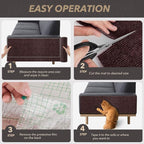 78.7"X15.8" Cat Scratching Mat, Self-Adhesive Cat Scratch Carpet, DIY Cats - Image 6
