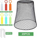20 Pcs 9"×9" Chicken Wire Plant Protectors from Animals, Plant Cage Garden - Image 3