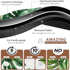 Palm Leaf Pet Feeding Mat, Boho Absorbent Quick-Dry Cat Dog Food and Water Bowl - Image 3