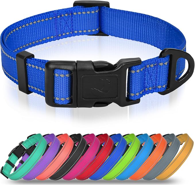 Joytale Small Dog Collar, Reflective and Adjustable Nylon Collar by Joytale