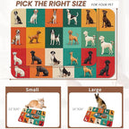 Cute Dog Cat Food Mat, Absorbent Pet Feeding Mat - Image 2
