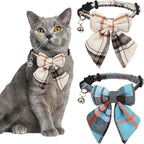 ADOGGYGO Plaid Cat Collars by ADOGGYGO
