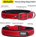 Fida Heavy Duty Dog Collar, Ultra Comfortable Soft Neoprene Padded, Adjustable - Image 3