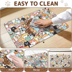 Dog Food Mat for Bowls, Absorbent Quick Dry Dog Cat Mats for Food and Water - Image 6