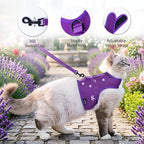 Cat Harness and Leash for Walking Escape Proof Breathable Mesh Fabric, - Image 3