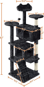 Yaheetech 62in Cat Tree Cat Tower - Image 3