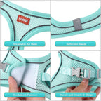 YIMEIS Dog Harness and Leash Set, No Pull Soft Mesh Pet Harness, Reflective - Image 2