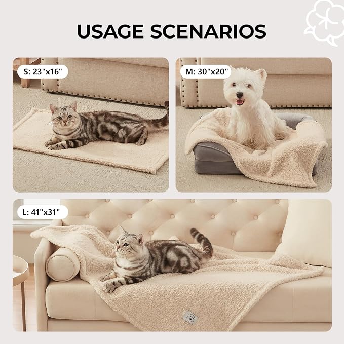 1 Pack 3 Calming Blankets Fluffy Premium Fleece Pet Blanket Soft Sherpa Throw - Image 4