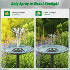 Yzert Solar Fountain for Bird Bath Glass - Image 3