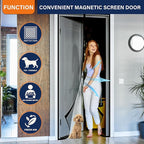 Magnetic Screen Door, Fit Door Size 48 x 80 Inches, Screen Doors - Image 6