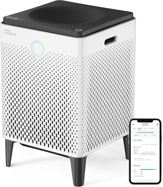 Coway Airmega 400S App-Enabled Smart Air Purifier, True HEPA Air Purifier by Coway