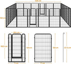 Yaheetech Dog Playpen Outdoor, 47 inch 24 Panels Dog Pen Indoor Heavy Duty - Image 6