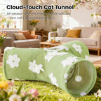 Tempcore Flannel Pet Cat Tunnel Tube Cat Toys 3 Way Collapsible, Cat Tunnels - Image 6