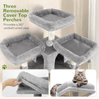 Globlazer Cat Trees and Towers for Multiple Adult Cats, 82-inch XXL Tall Cat - Image 3