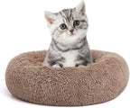 MIXJOY Calming Cat Beds for Indoor Cats, Fluffy Small Cat Cuddler, Anti-Anxiety by MIXJOY