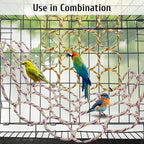 BNOSDM 4 Packs Bird Hemp Rope Net Swing Climbing Rope Net - Image 3