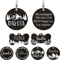 Ultra Joys Stainless Steel Pet ID Tag Dog Name Tags Personalized Front and Back by UltraJoys