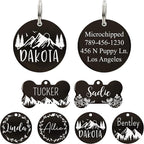 Ultra Joys Stainless Steel Pet ID Tag Dog Name Tags Personalized Front and Back by UltraJoys