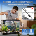 Electric Aquarium Vacuum Gravel Cleaner: Rechargeable Fish Tank Cleaner - Image 3