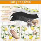 Lemon Feeding Mat, Non-Slip Rubber Backing Mat, Cat Dog Accessories Supplies - Image 5