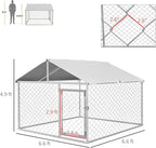 PawHut Outdoor Dog Kennel, Heavy Duty Dog Run Outdoor Fence - Image 7