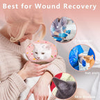 Cat Cone Collar Soft, Adjustable Cat Recovery Collar Kitten Cones to Stop - Image 5