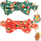 Faygarsle 2 Pack Christmas Cat Collar Set, by Faygarsle