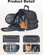 Dog Travel Backpack with Expandable Tunnel - Image 2