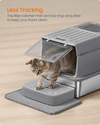 Feandrea Stainless Steel Cat Litter Box - Image 7