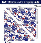 4th of July Dog Bandanas, 2 Pack Reversible USA Patriotic Bandana - Image 4
