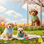 Weewooday 50 Pcs Spring Dog Bandanas Bulk - Image 6