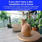 Round cat Scratcher Refill, 10 inch Diameter, 7/8 inch Thickness Scratcher - Image 5