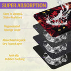 Black Cat Forest Pet Feeding Mat, Fast-Dry Absorbent Dog and Cat Bowl Mat - Image 3
