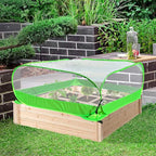 Pop Up Garden Mesh Plant Cover 2Pcs Outdoor Plant Protector Mesh Plant - Image 6