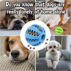 Dog Treat Toy Ball, Dog Tooth Cleaning Toy, Interactive Dog Toys 2.8" Pack of 2 - Image 5