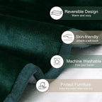 gogobunny Waterproof Bed Blanket, Reversible Sherpa Fleece Throw Blanket - Image 3