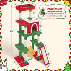 Yaheetech 63in Christmas Cat Tree - Image 8
