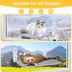 Cat Window Perch, Foldable Cat Window Hammock Sunbathing and Climbing Cats - Image 7