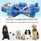 Lionheart glory Dog Collar, Boy Dog Collar Bowtie Blue Adjustable Dog Bowtie - Image 3