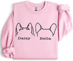 Custom Dog Mom Shirt for Women Pet Ears Sweatshirt - Image 8