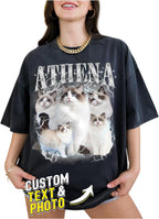 Custom Bootleg Rap Tee, Personalized Girlfriend Vintage Graphic T-Shirt by CustomsMerch
