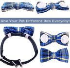 PET SHOW 8pcs Plaid Small Dogs Collar Bow Ties Puppies Cats Collar Charms - Image 5