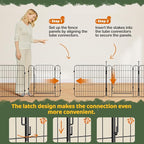 Yaheetech Expandable Dog Playpen, 16 Panel 24 inch Puppy Playpen - Image 6