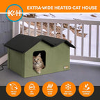 K&H Pet Products Extra-Wide Heated Cat House - Image 4