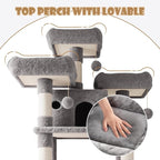 SHA CERLIN 81 Inches Extra Large Cat Tree - Image 4