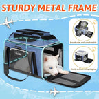 Petskd Top-Expandable Pet Carrier 17x12x8.5 Inches JetBlue Allegiant Spirit - Image 6